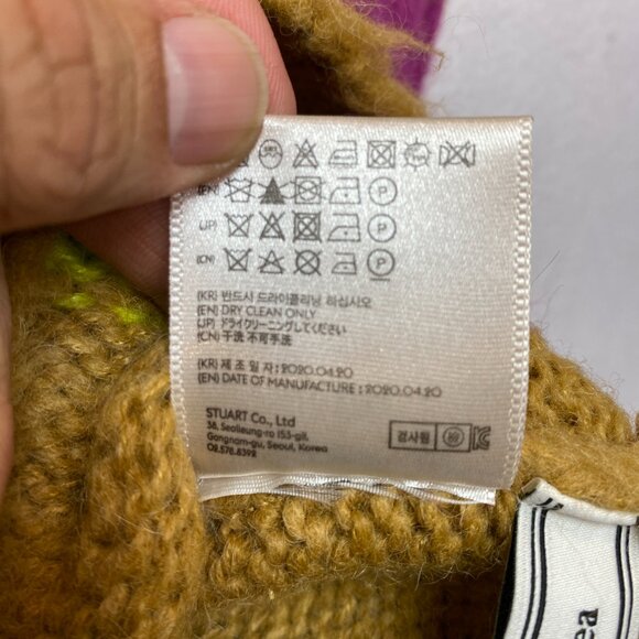 Andersson Bell Oversized Sweater Womens S Multicolor Jumper Alpaca Wool Pullover - Picture 9 of 14